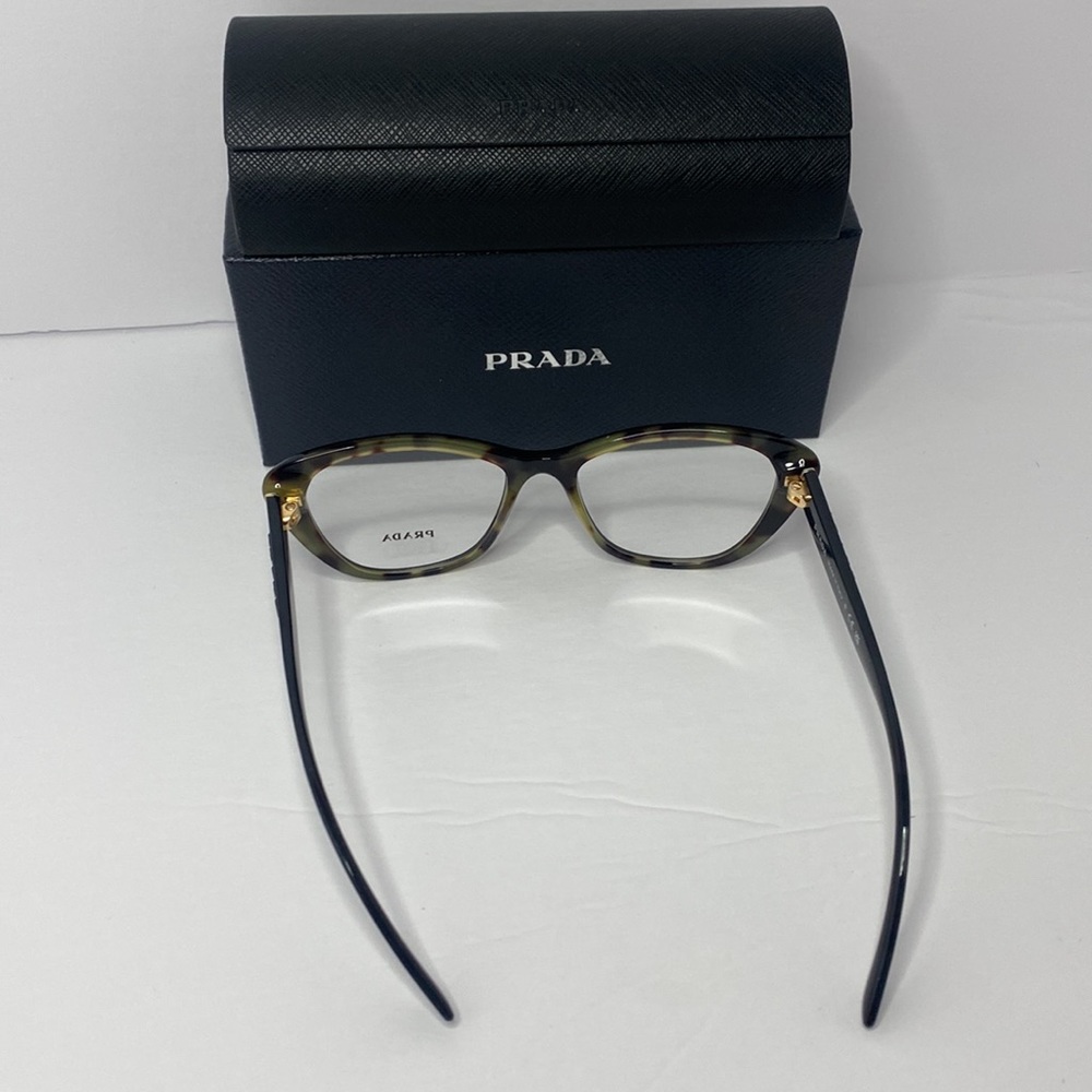 New Prada Sexy Women Black Havana Cat-Eye Eyeglasses - Picture 7 of 13